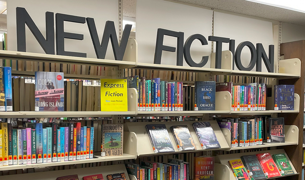 new fiction shelf