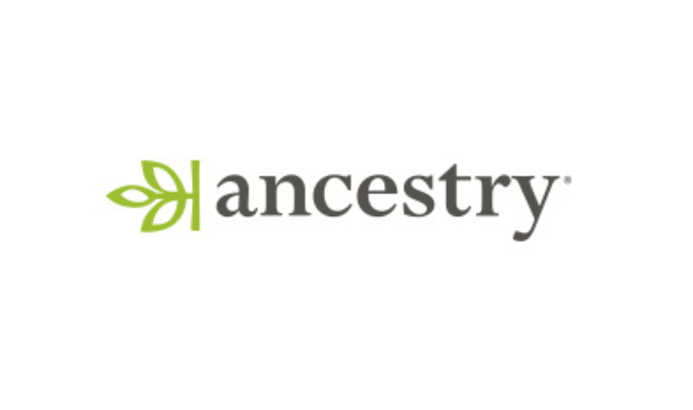 Ancestry logo on white background