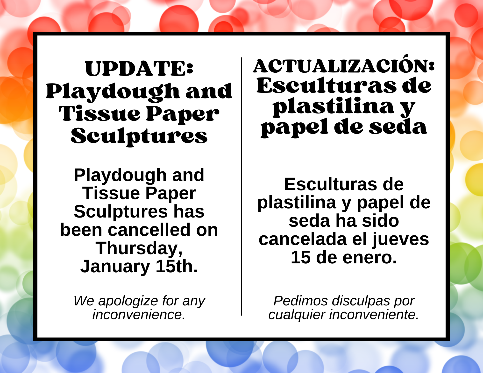 Text saying that the program is cancelled.